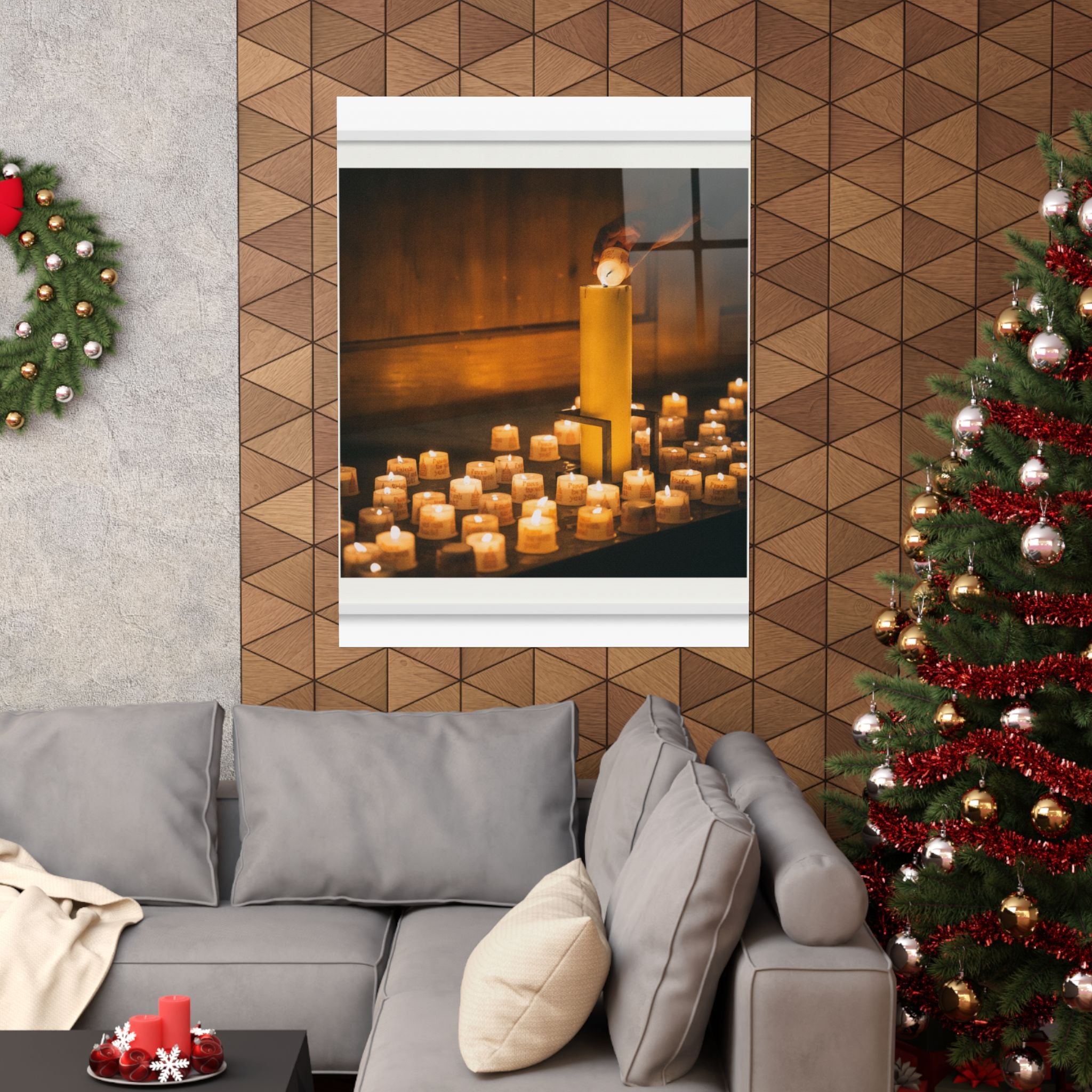 Watercolor — Candle — Matte Poster