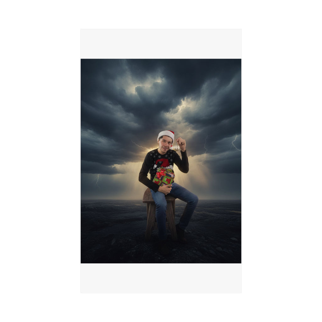 Dramatic Storm — Person — Matte Poster
