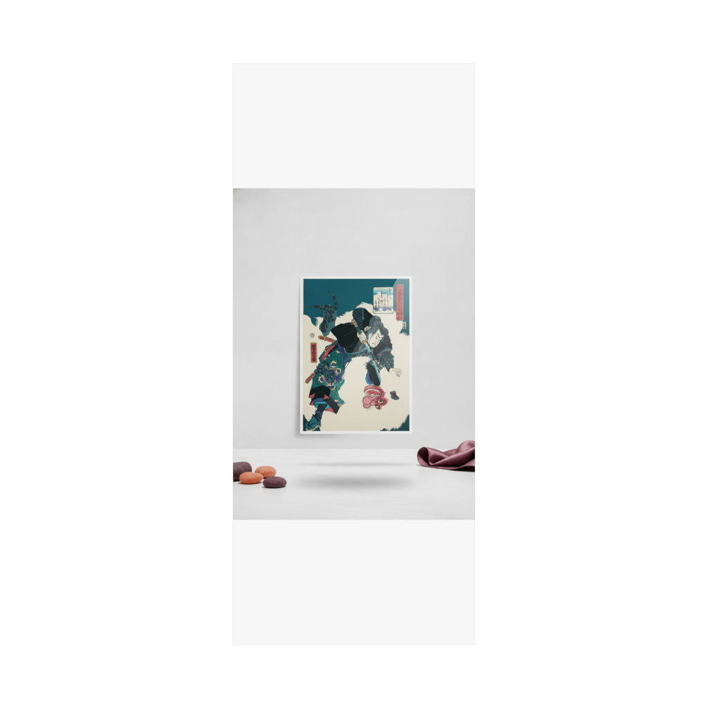 Product Marketing — The Warrior Slaying The Giant White Hihi — Matte Poster