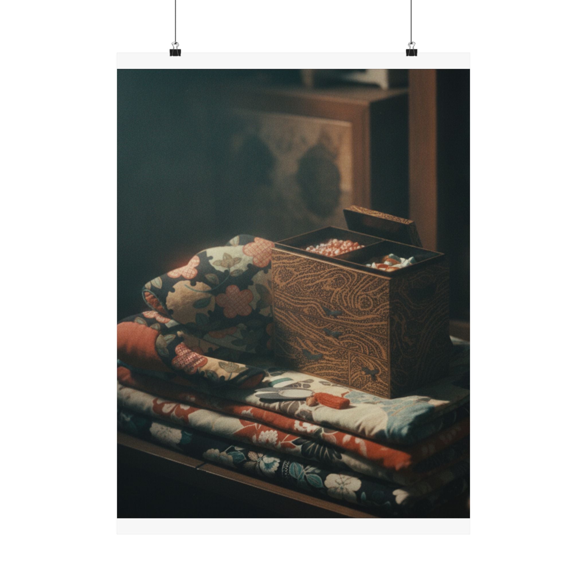 Cinematic — Lady'S Work-Box And Bed Clothing — Matte Poster