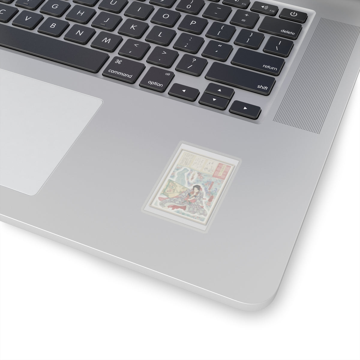 Watercolor — Toriyama Akinari Terutada With Ghost; (The Lavender Chapter) — Kiss-Cut Sticker