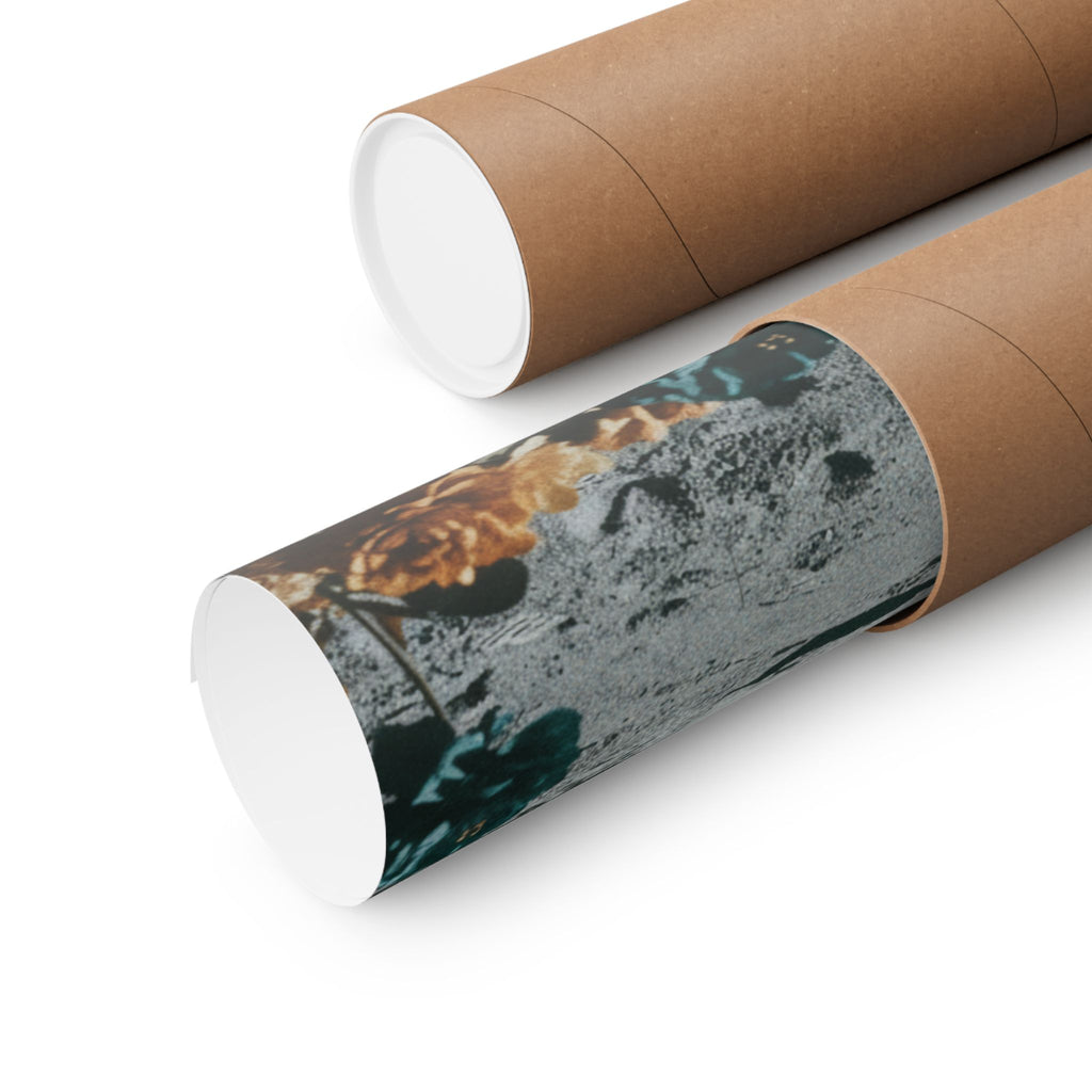 Astronaut Moon Landing in Bloom Surreal Space Poster