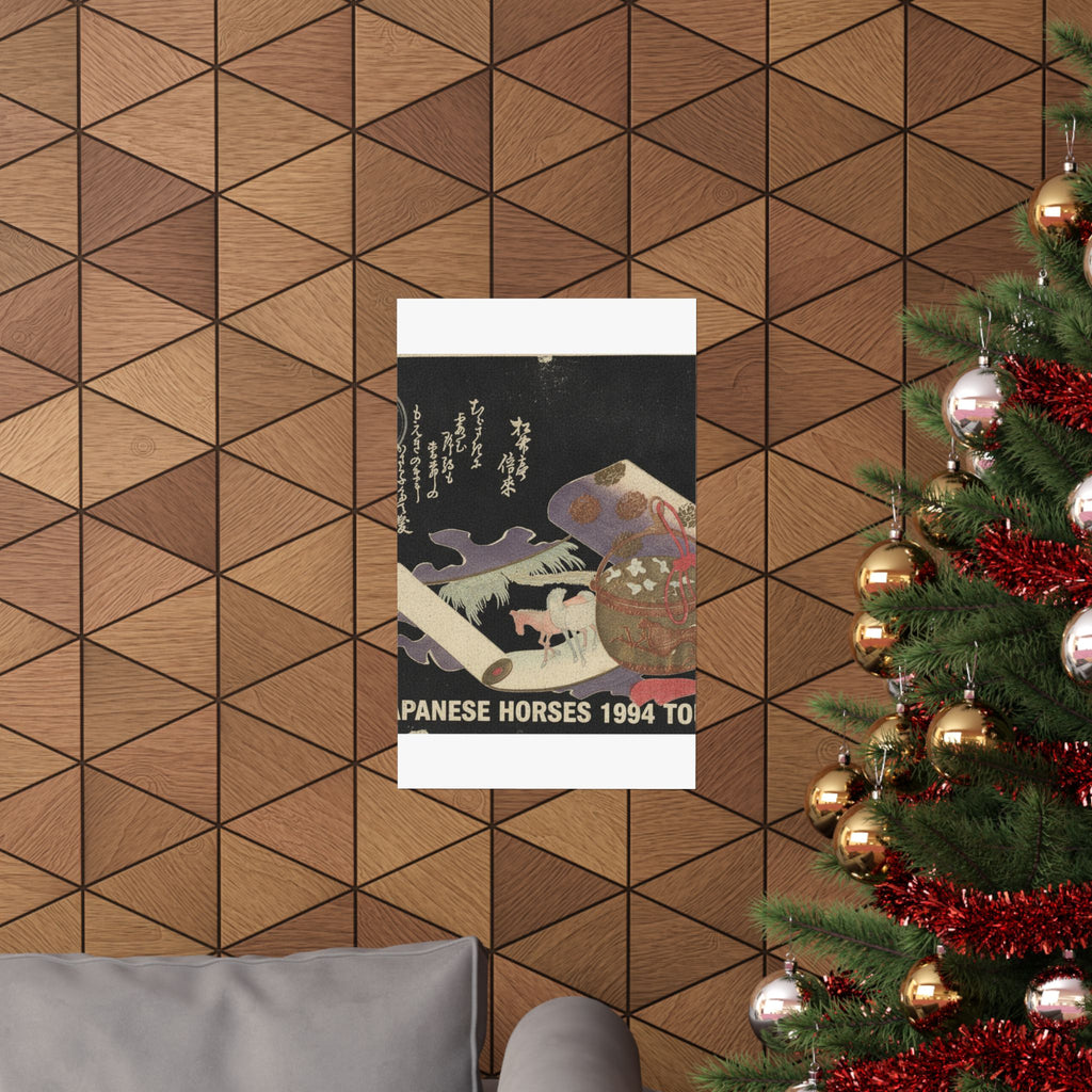 Vintage Bootleg — Scroll Painting Of Horse — Matte Poster