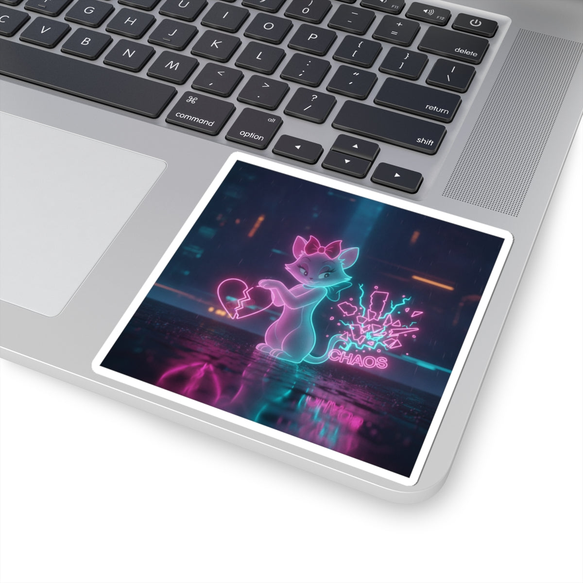 Neon Noir — Cat — Kiss-Cut Sticker