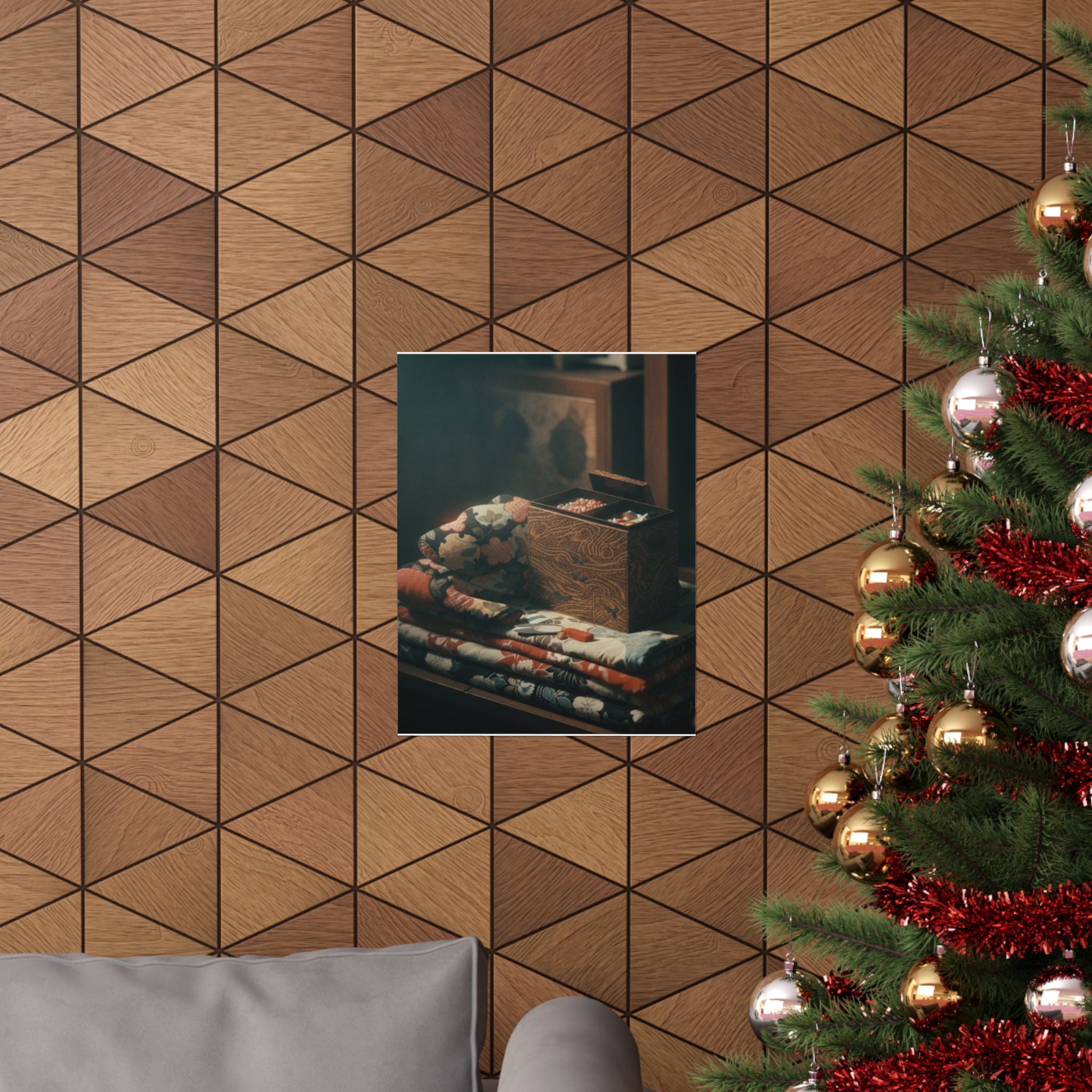 Cinematic — Lady'S Work-Box And Bed Clothing — Matte Poster