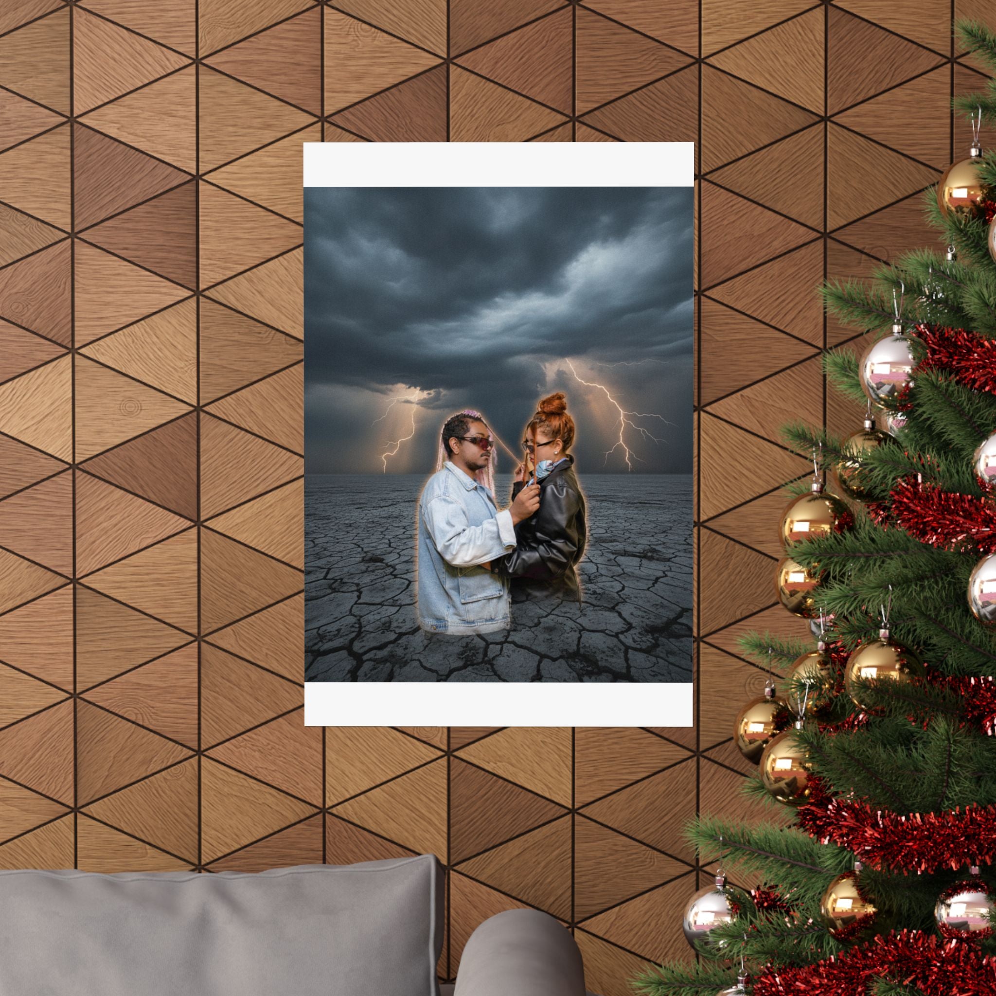 Dramatic Storm — Person — Matte Poster