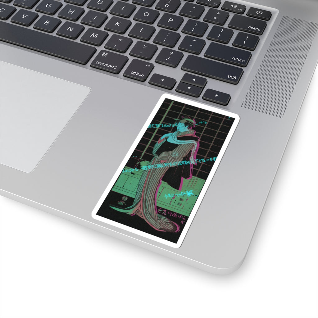 Glitch Culture — Osagawa Tsuneyo Ii As The Hairdresser O-Roku — Kiss-Cut Sticker