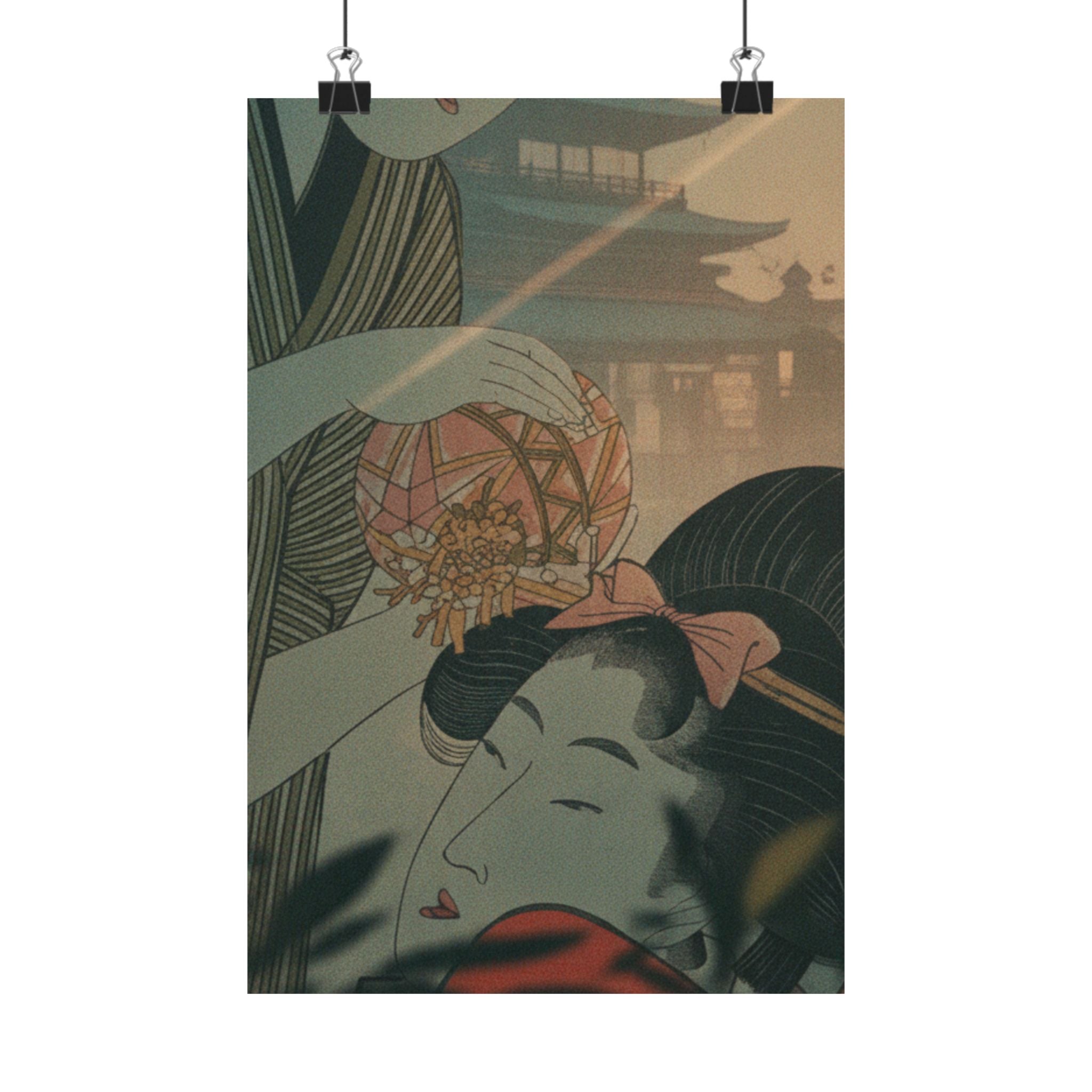 Cinematic — Man And Young Woman With A Ball — Matte Poster