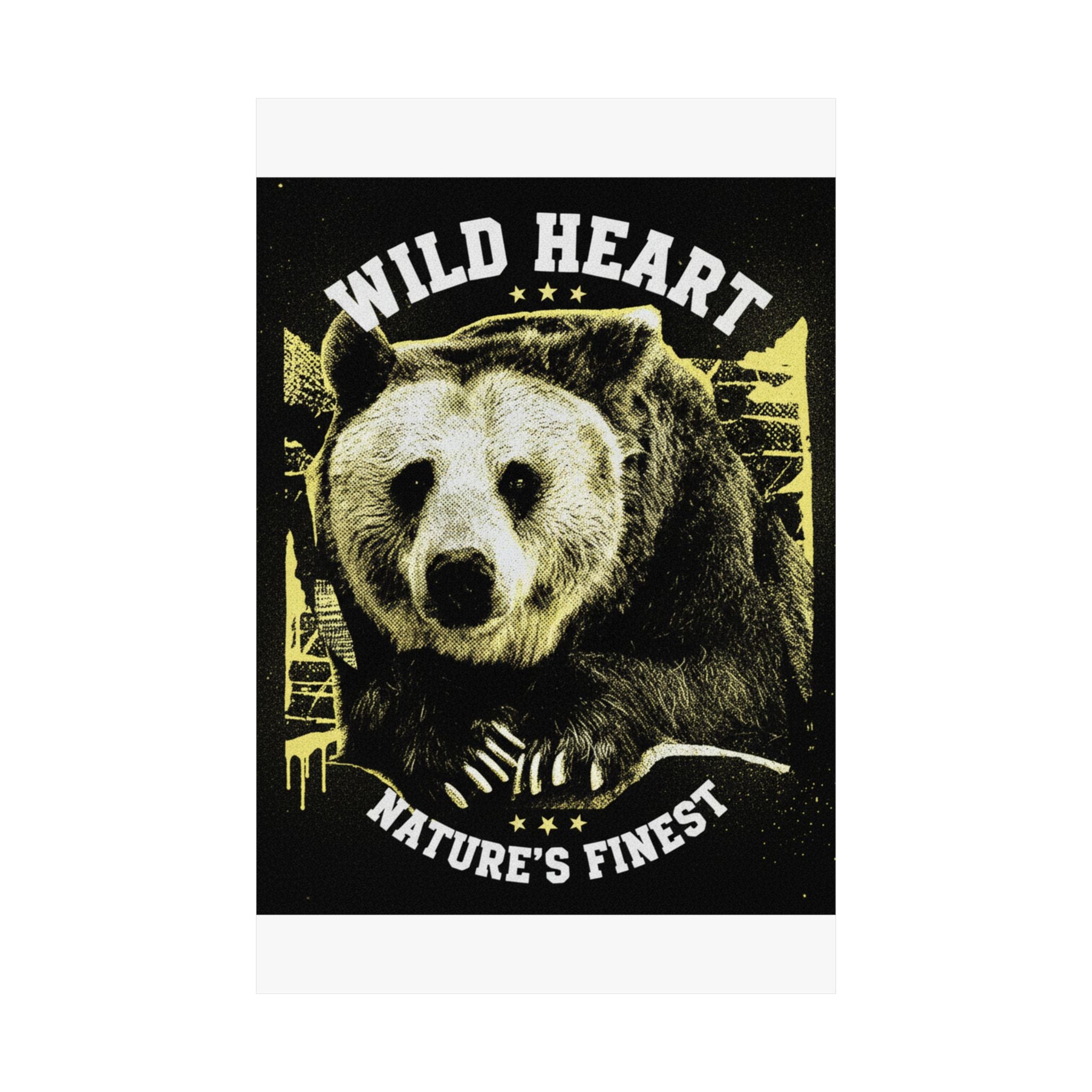 Streetwear Collage — Bear — Matte Poster