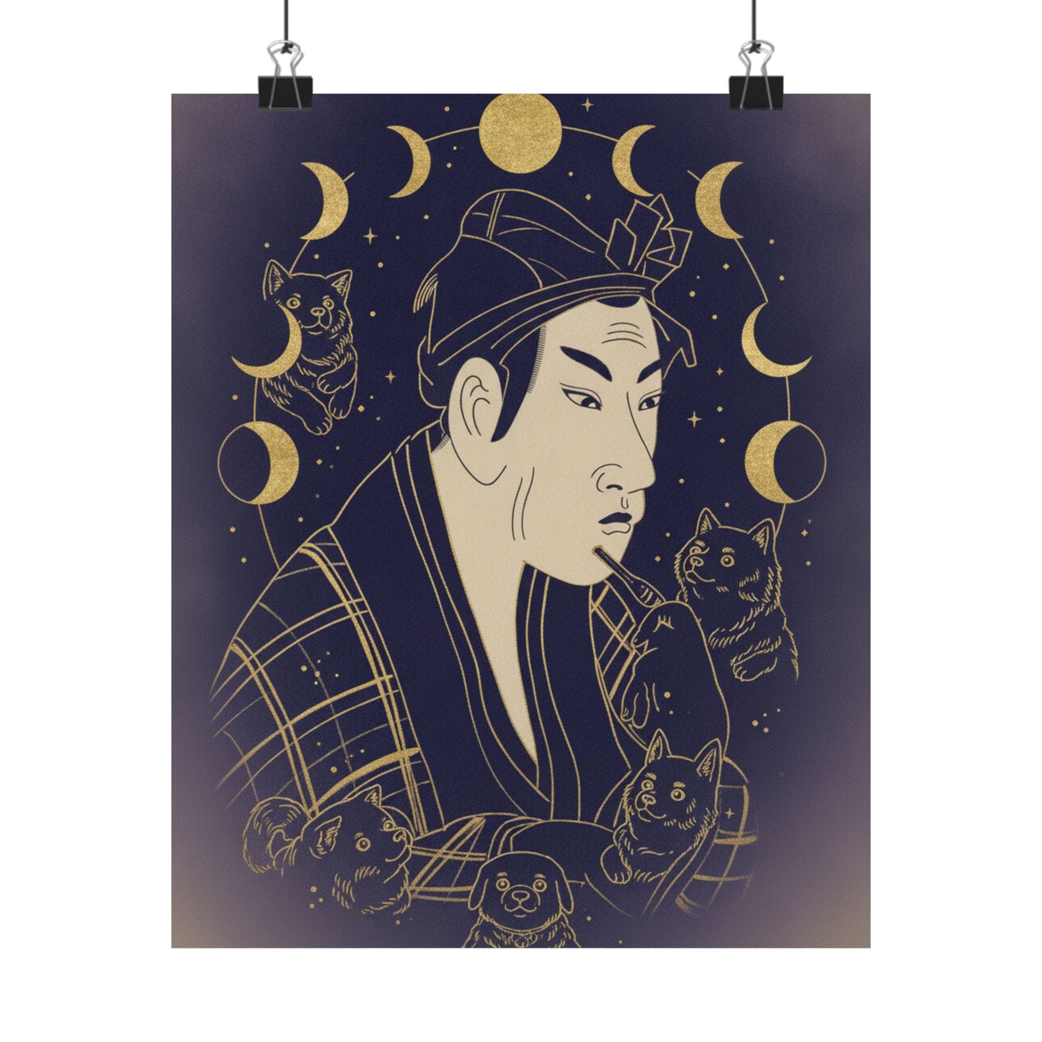 Celestial — The Actor Matsumoto Koshiro As Banzuin Chobei — Matte Poster
