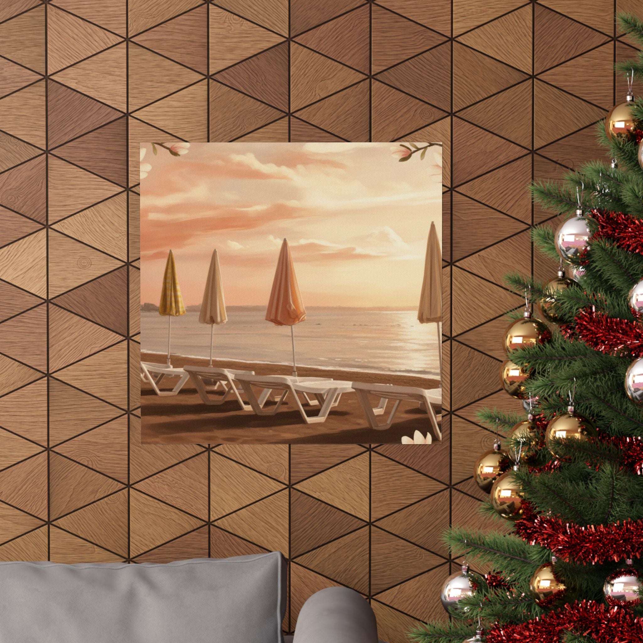 Southern Sunset — Umbrella — Matte Poster