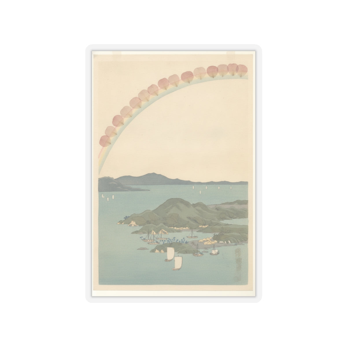 Botanical — Tsushima Kaigan Yubare — Kiss-Cut Sticker