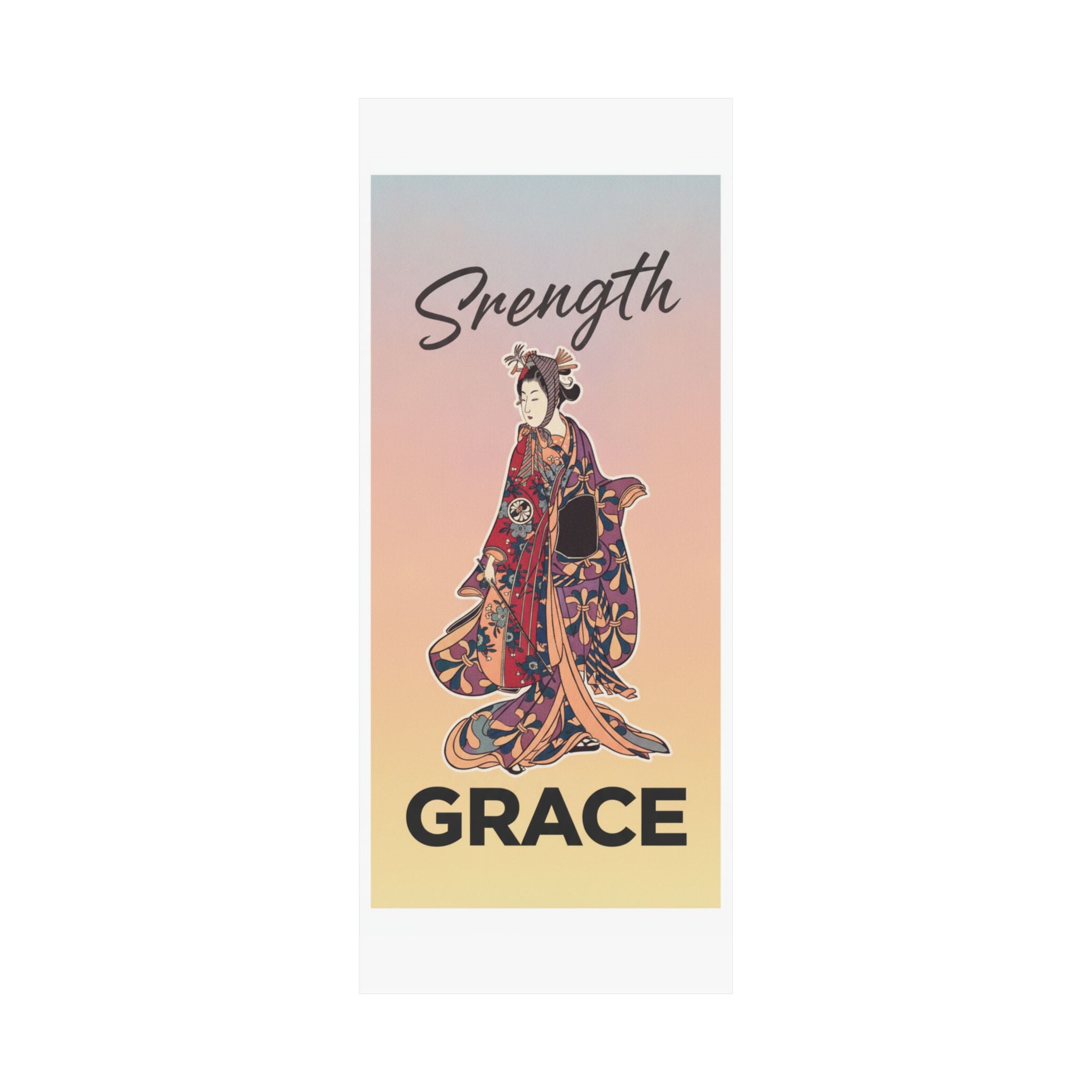 Affirmation — Segawa Kikunojō Ii As A Woman Standing — Matte Poster