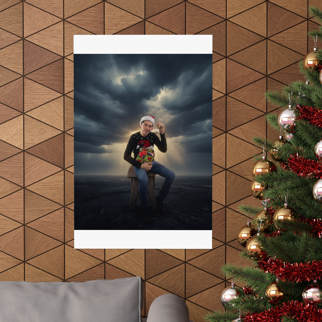 Dramatic Storm — Person — Matte Poster