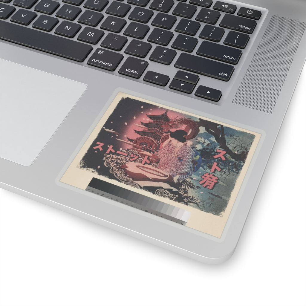 Japanese Street kiss-cut sticker — product view 17