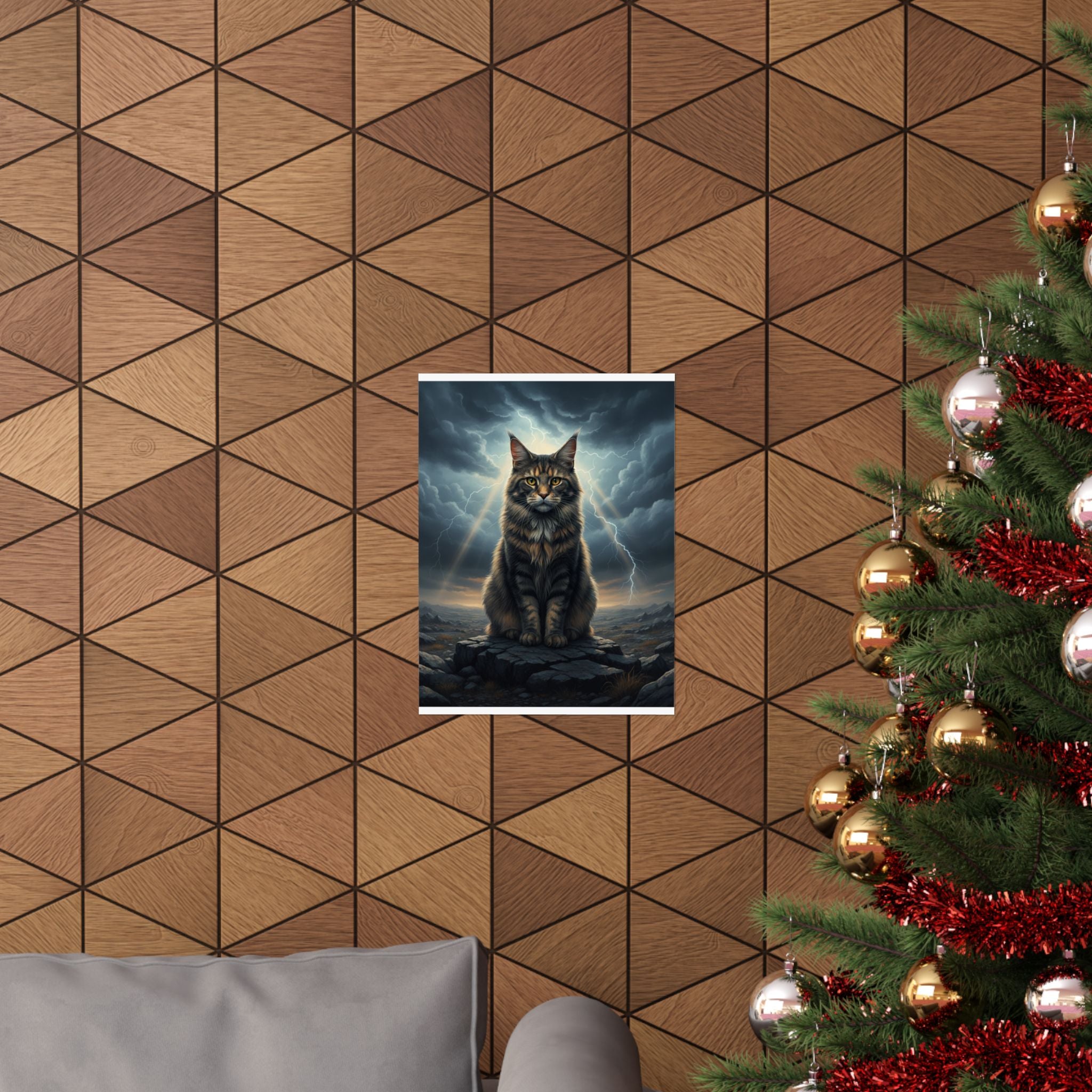 Dramatic Storm — Cat — Matte Poster