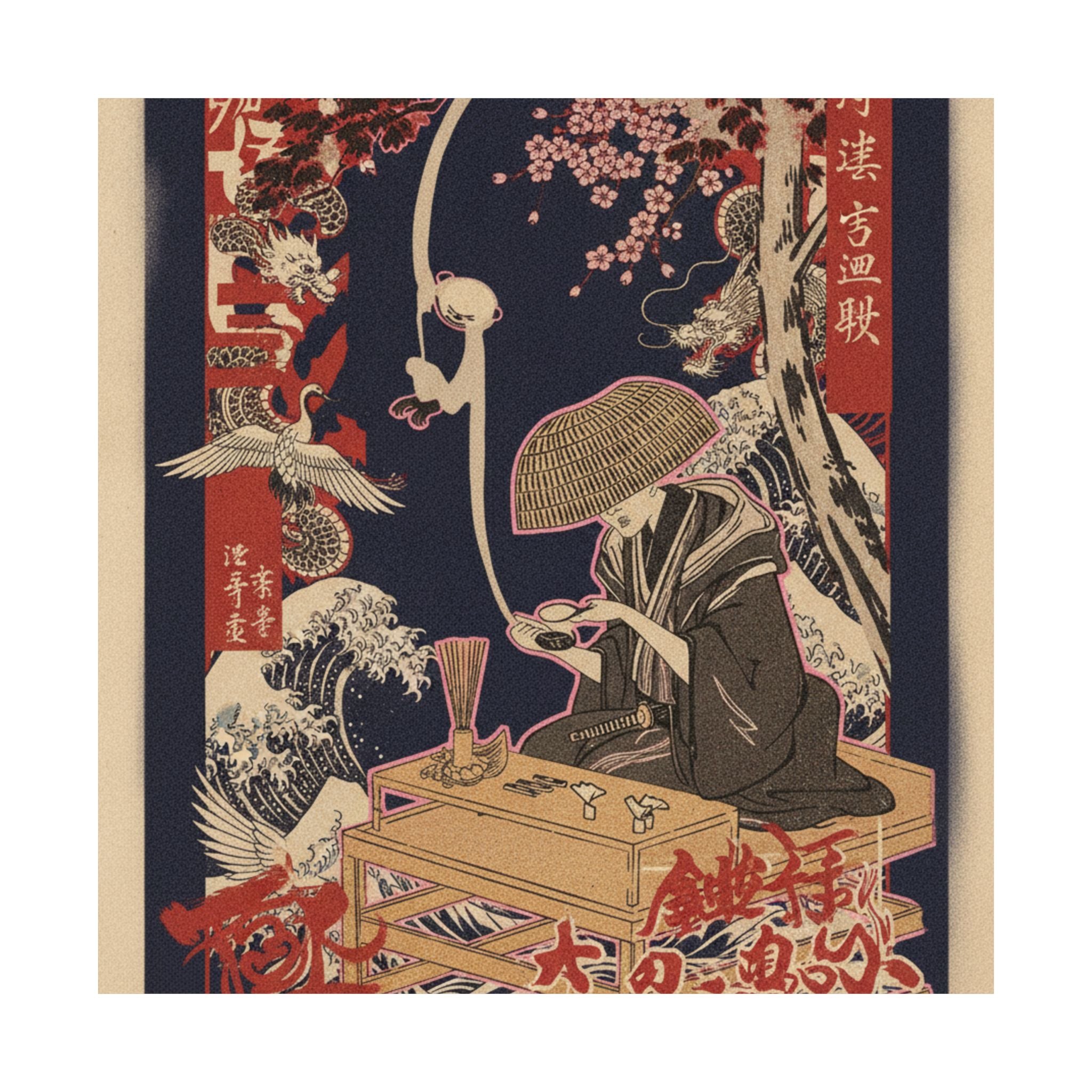 Japanese Street — The Magnifying Glass — Matte Poster
