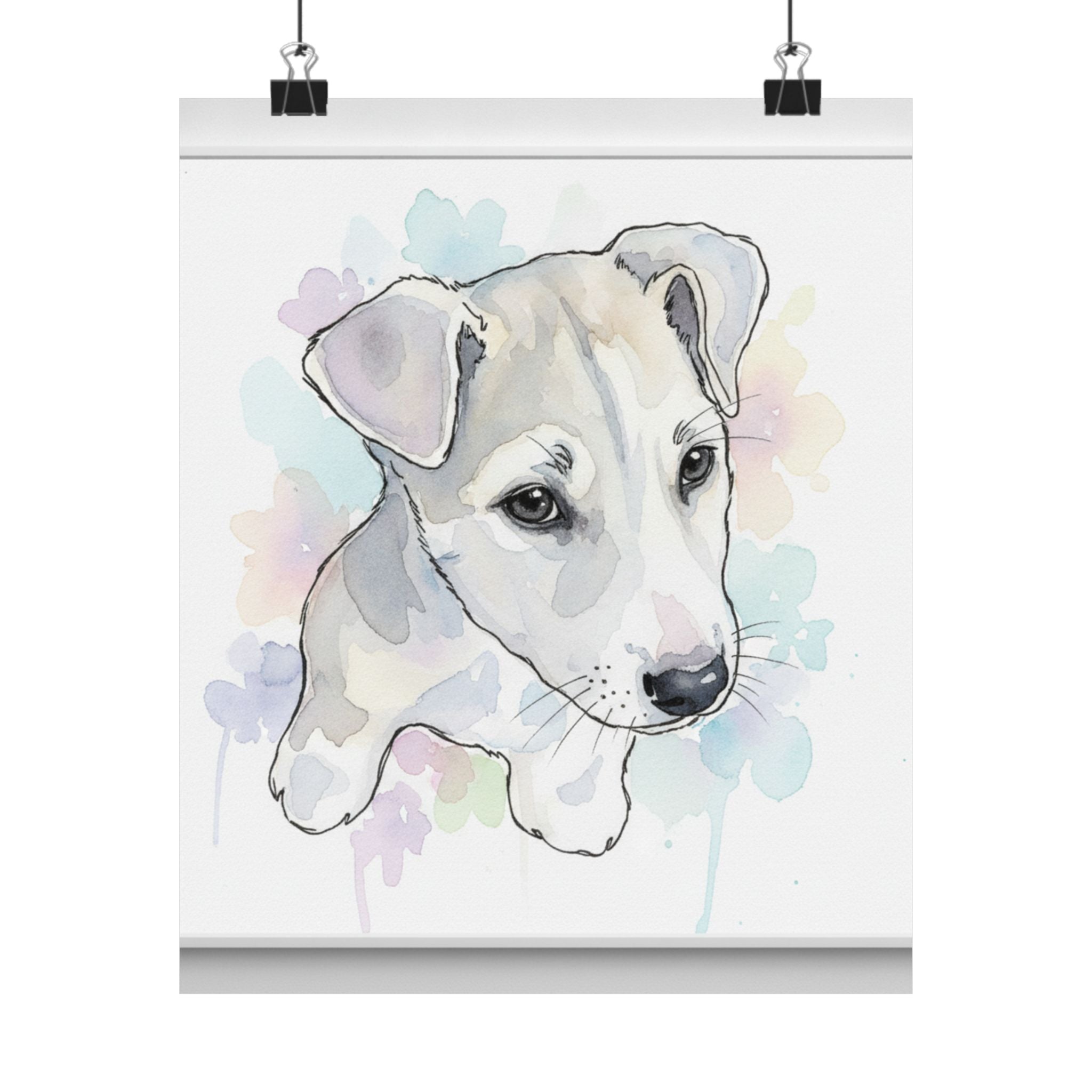 Watercolor — Dog — Matte Poster