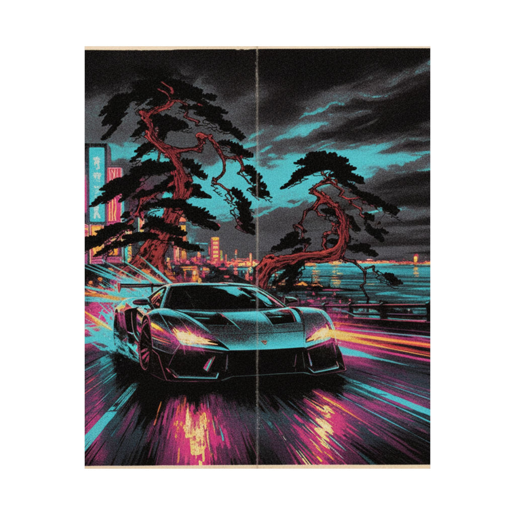 Fast Furious — Shinagawa Hakkei Zaka — Matte Poster