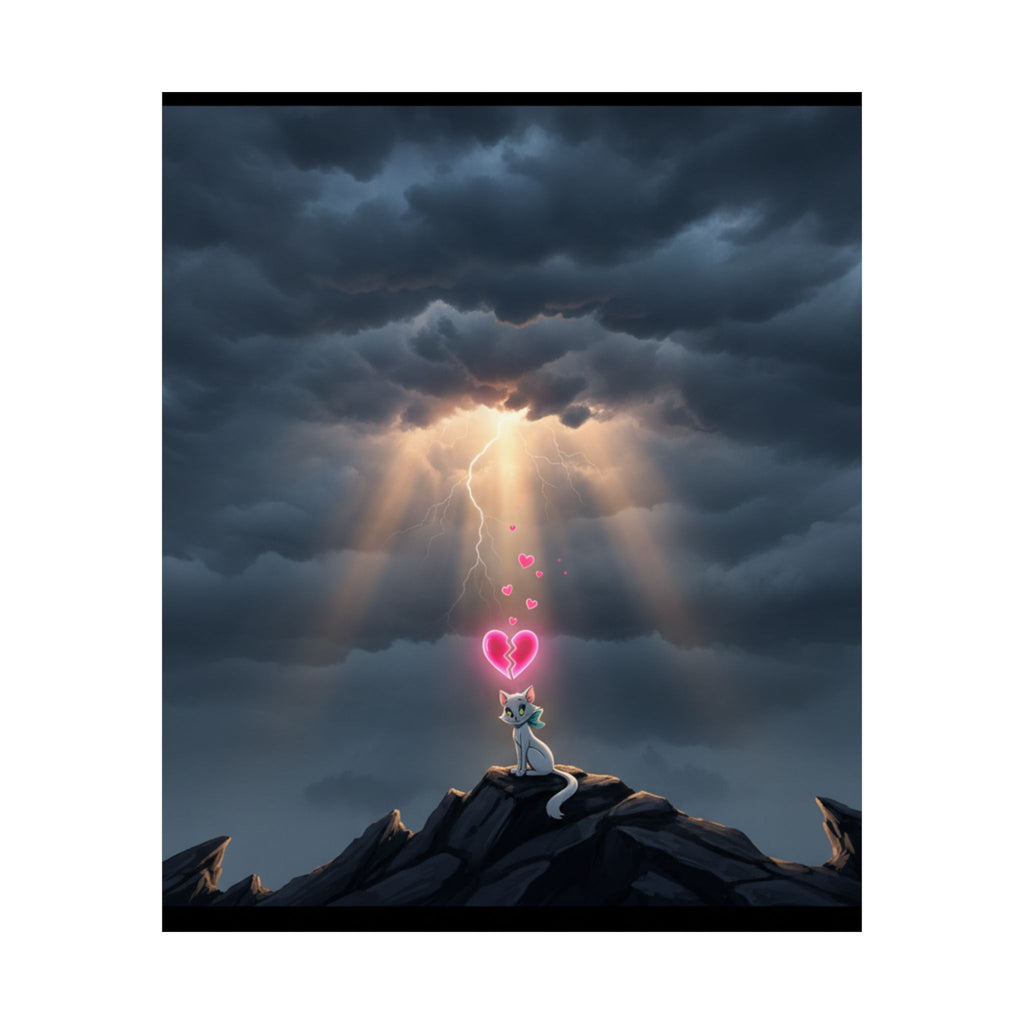 Dramatic Storm — Cat — Matte Poster