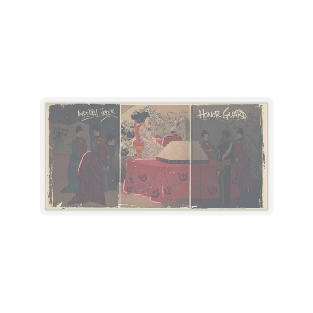 Japanese Street — Illustration Of The  Empress Visiting The General Staff Headquarters [To Present — Kiss-Cut Sticker