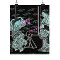 Glitch Culture — Two Women In A Room Opening On A Verandah — Matte Poster