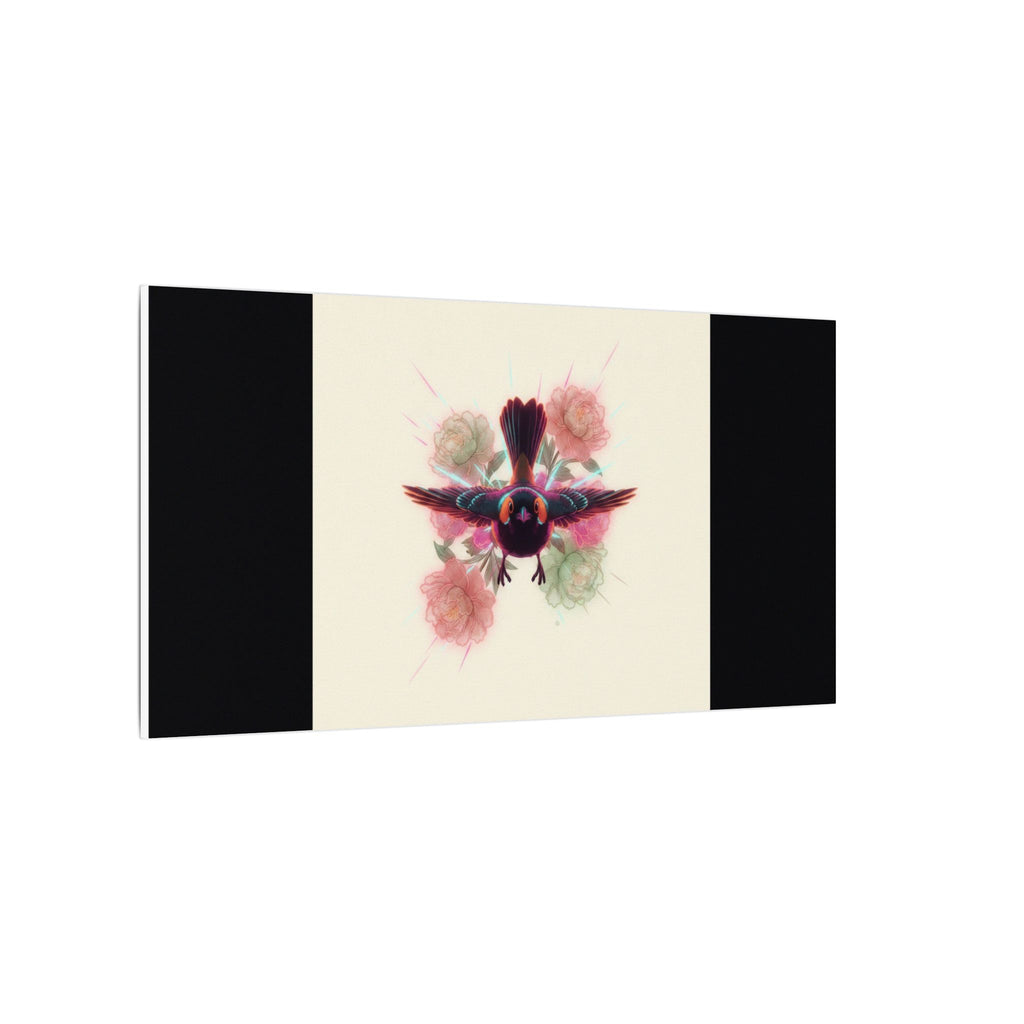 BRED IN THE CITY Flying Bird & Roses Matte Canvas