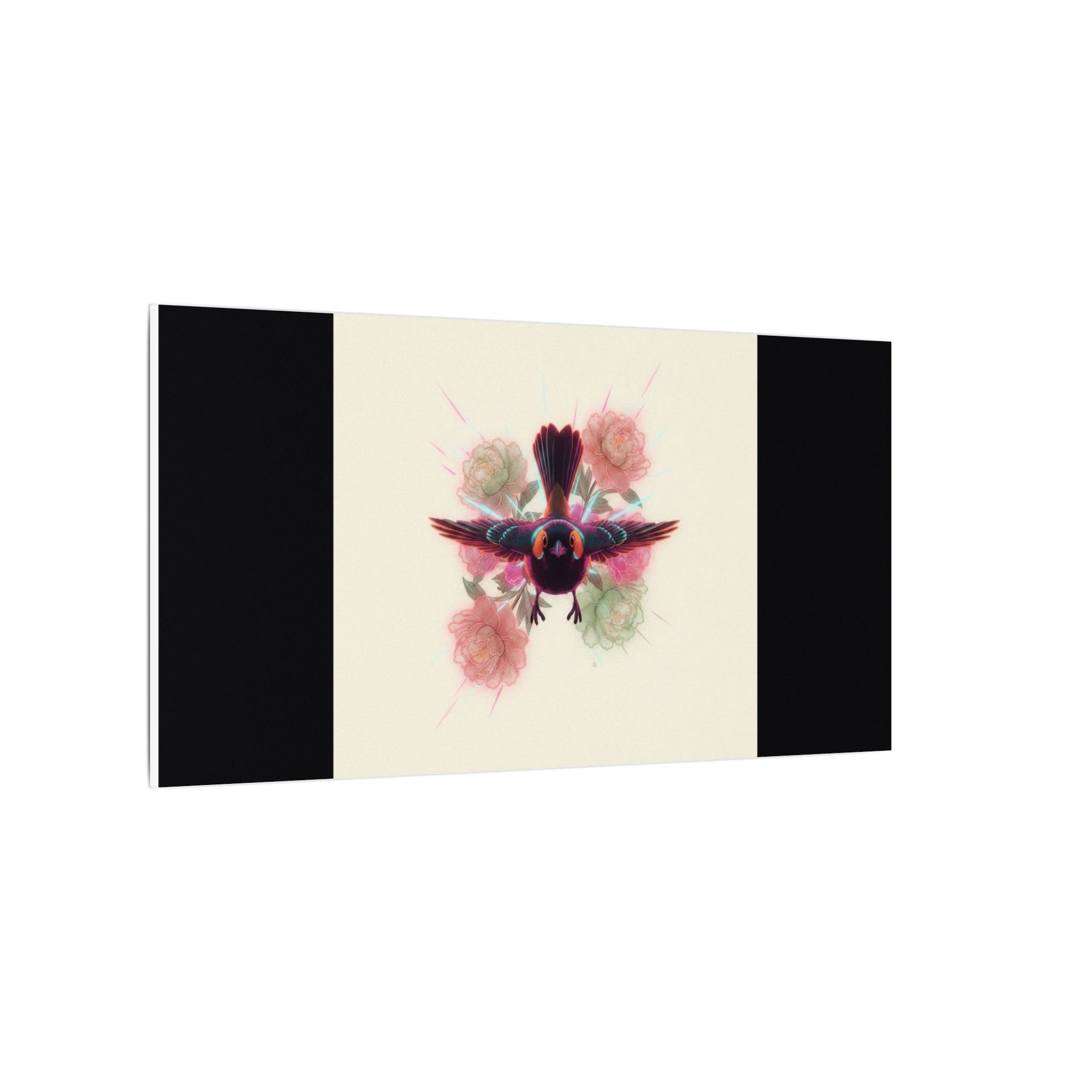 BRED IN THE CITY Flying Bird & Roses Matte Canvas