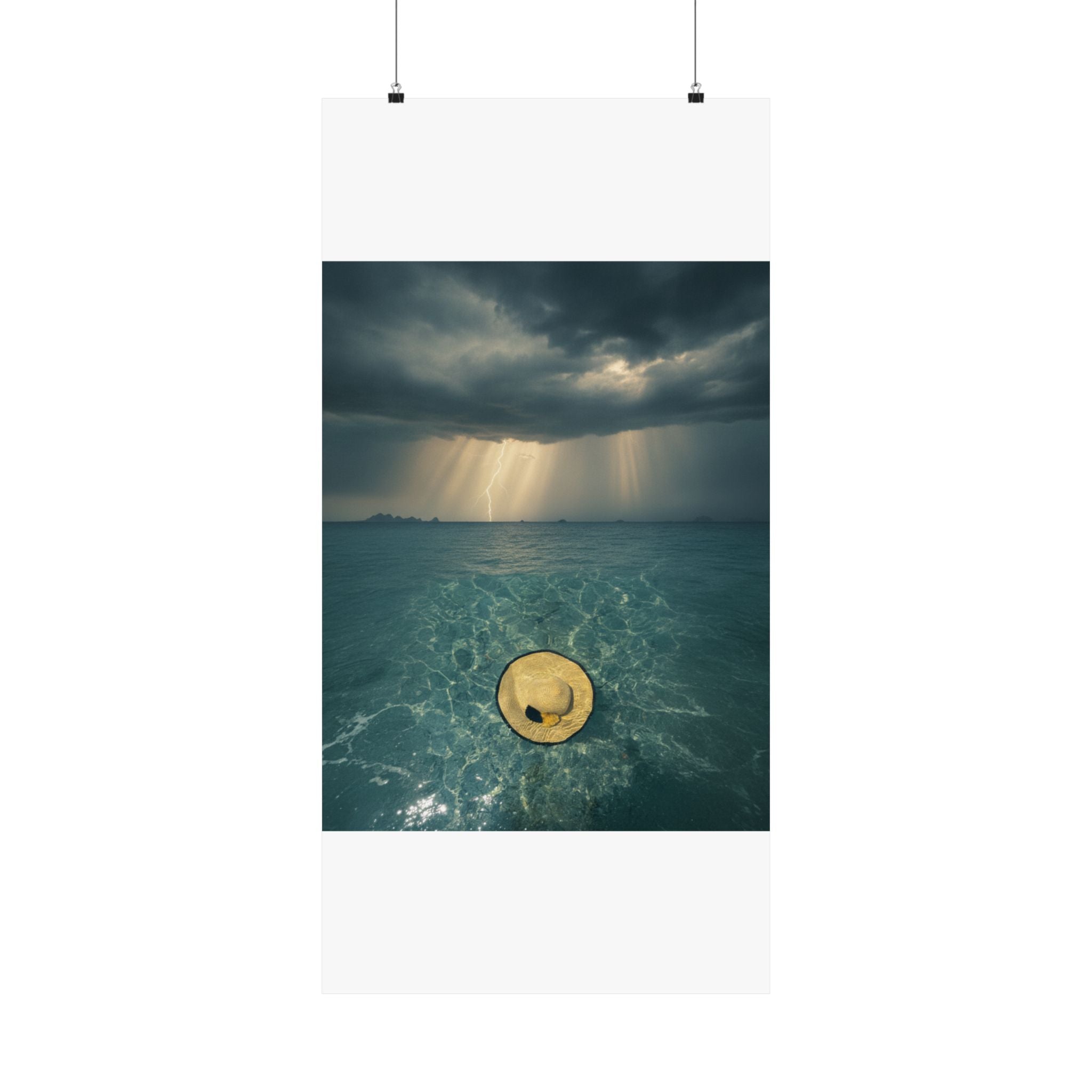 Dramatic Storm — Hat — Matte Poster
