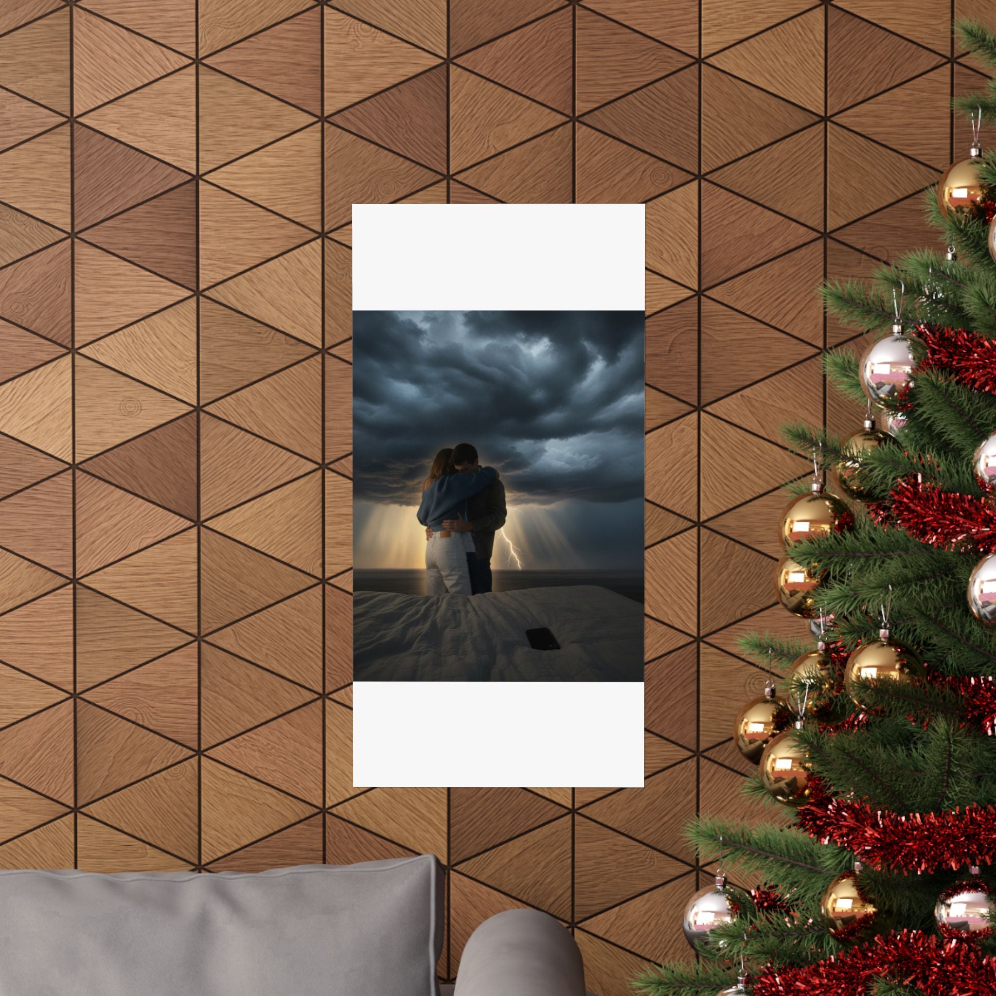 Dramatic Storm — Person — Matte Poster