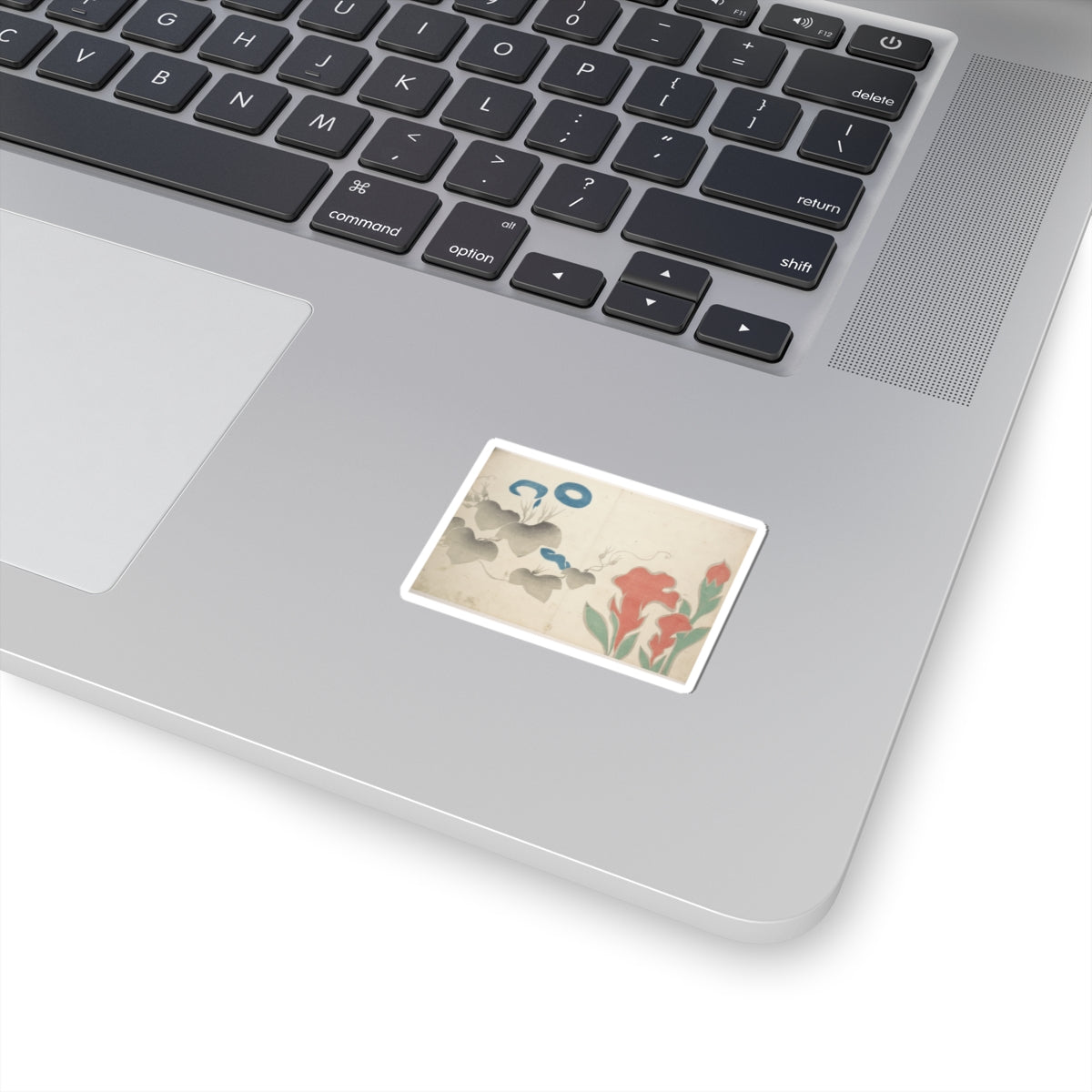 Watercolor — Design Of Morning–Glory And Other Flowers — Kiss-Cut Sticker