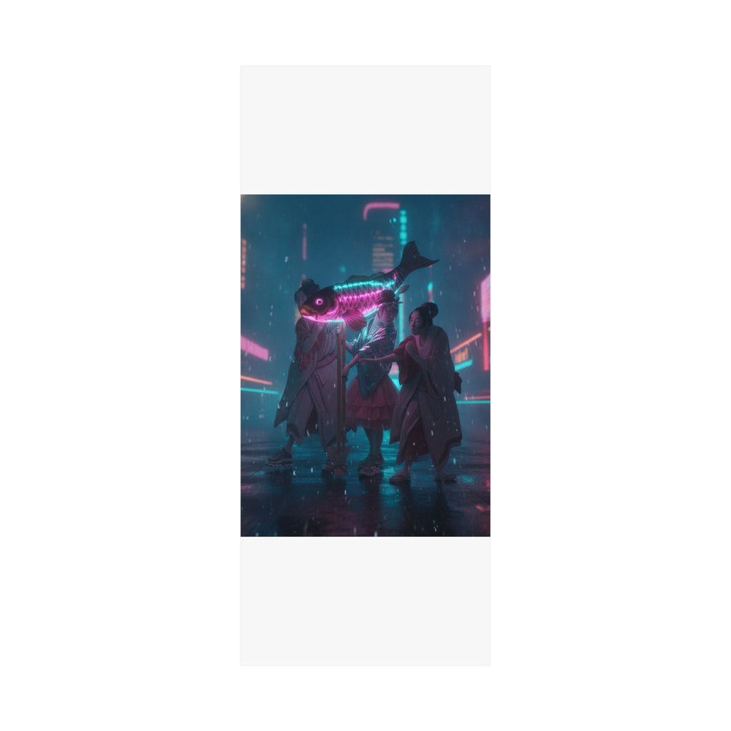 Neon Noir — Lantern Float — Matte Poster