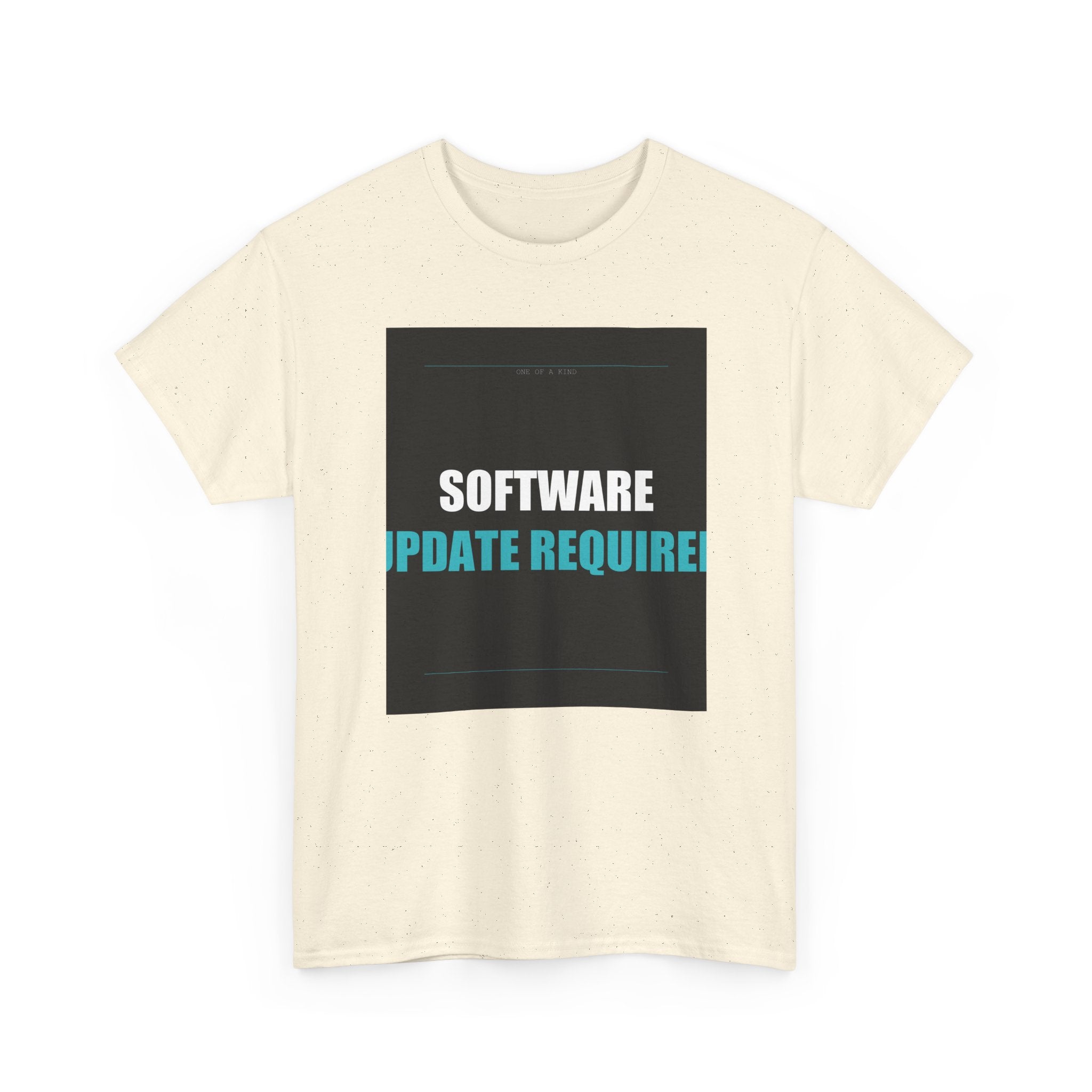 SOFTWARE UPDATE REQUIRED Cyan Type Graphic Tee