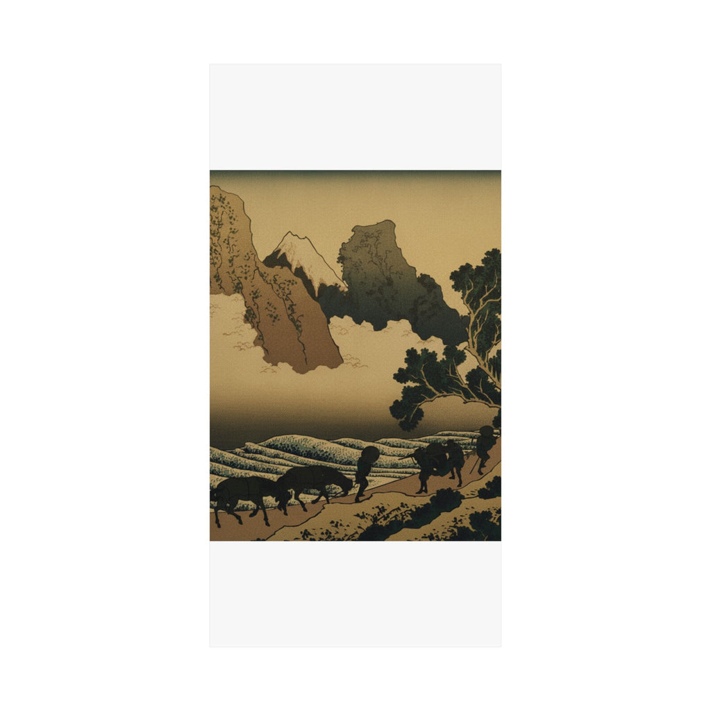 Scenic Nature — View From The Other Side Of Fuji From The Minobu River (Minobugawa Ura Fuji), Fr — Matte Poster