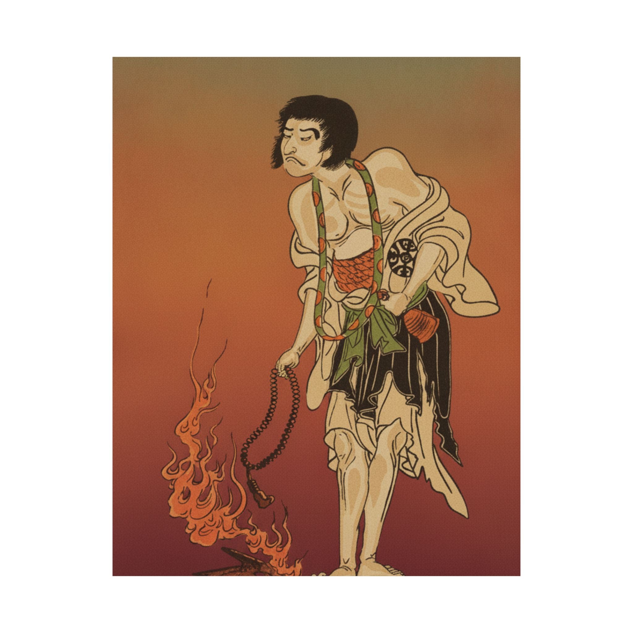 Affirmation — The First Nakamura Nakazo In The Role Of Raigo Ajari, A Buddhist Monk — Matte Poster