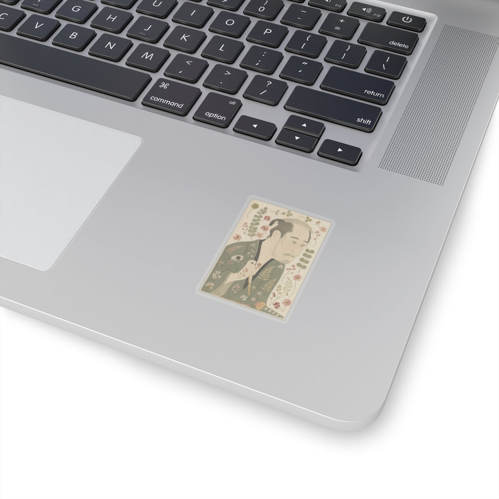 Botanical — The Actor Onoye Matsusuke As A Ronin — Kiss-Cut Sticker