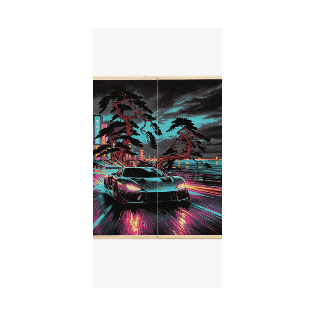 Fast Furious — Shinagawa Hakkei Zaka — Matte Poster