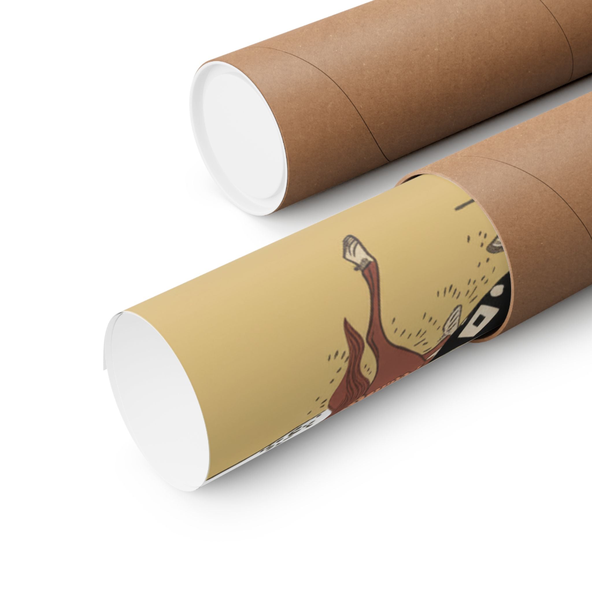 Ecommerce Main — Version Of Legend Of Michizane: Woman Riding Ox Which A Man Is Leading — Matte Poster