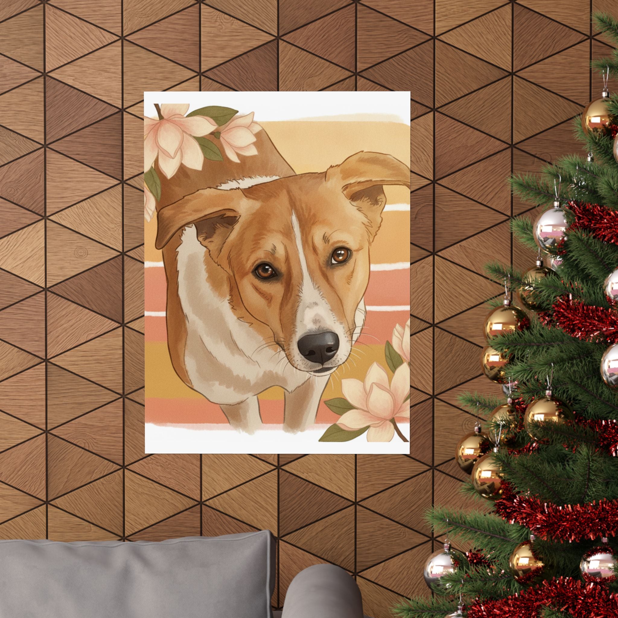 Southern Sunset — Dog — Matte Poster