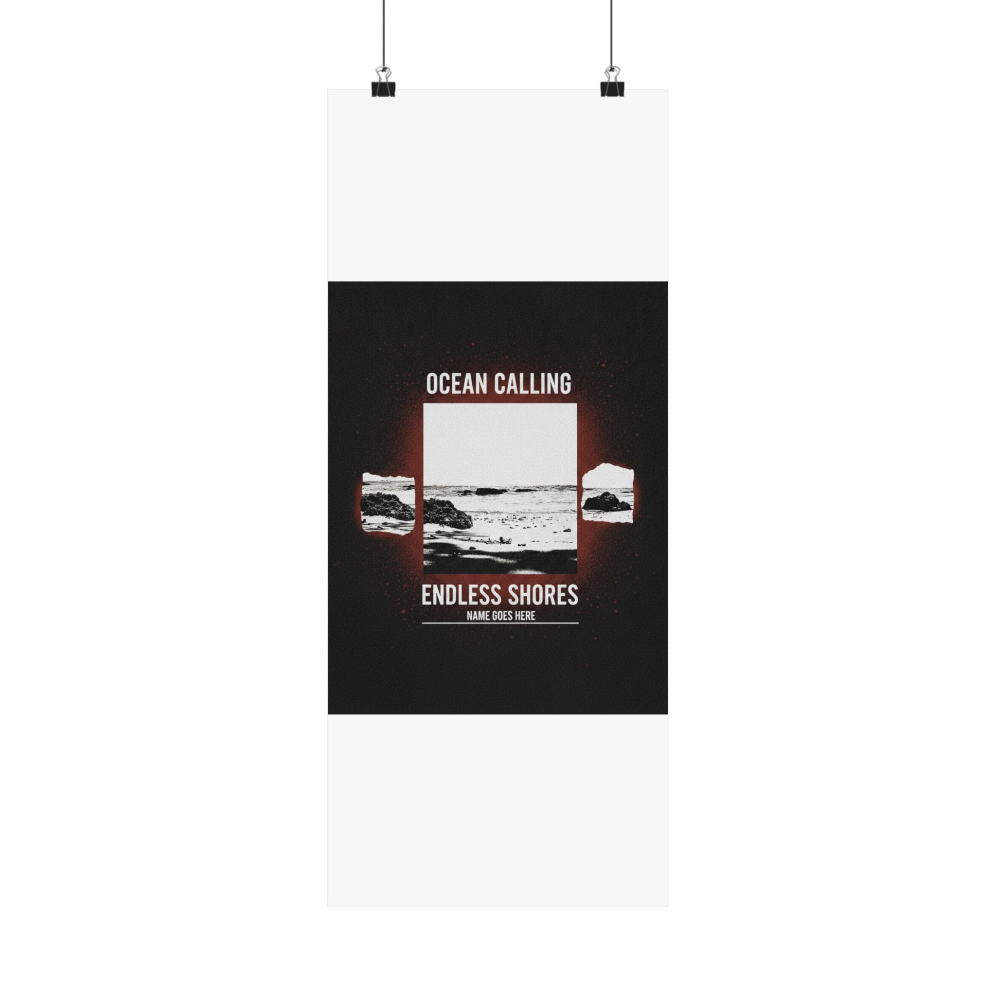 Streetwear Collage — Beach — Matte Poster