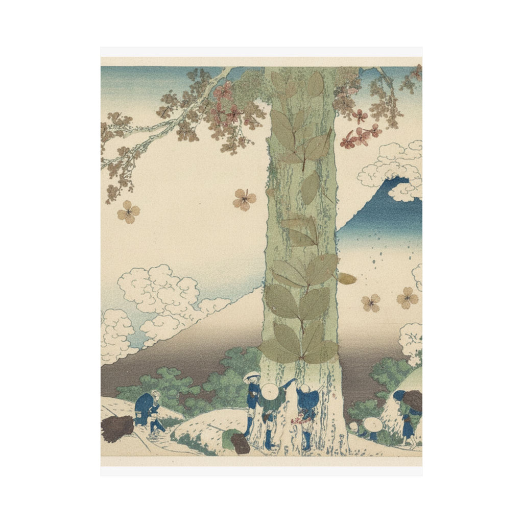 Botanical — Mishima Pass In Kai Province (Kōshū Mishima Goe), From The Series Thirty-Six Vie — Matte Poster