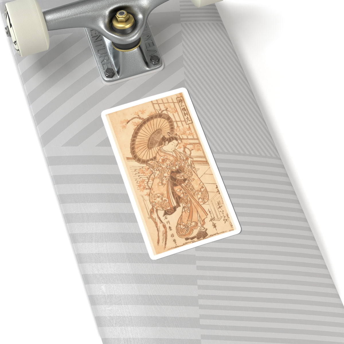 Southern Sunset — Young Lady With Parasol In The Yoshiwara District — Kiss-Cut Sticker