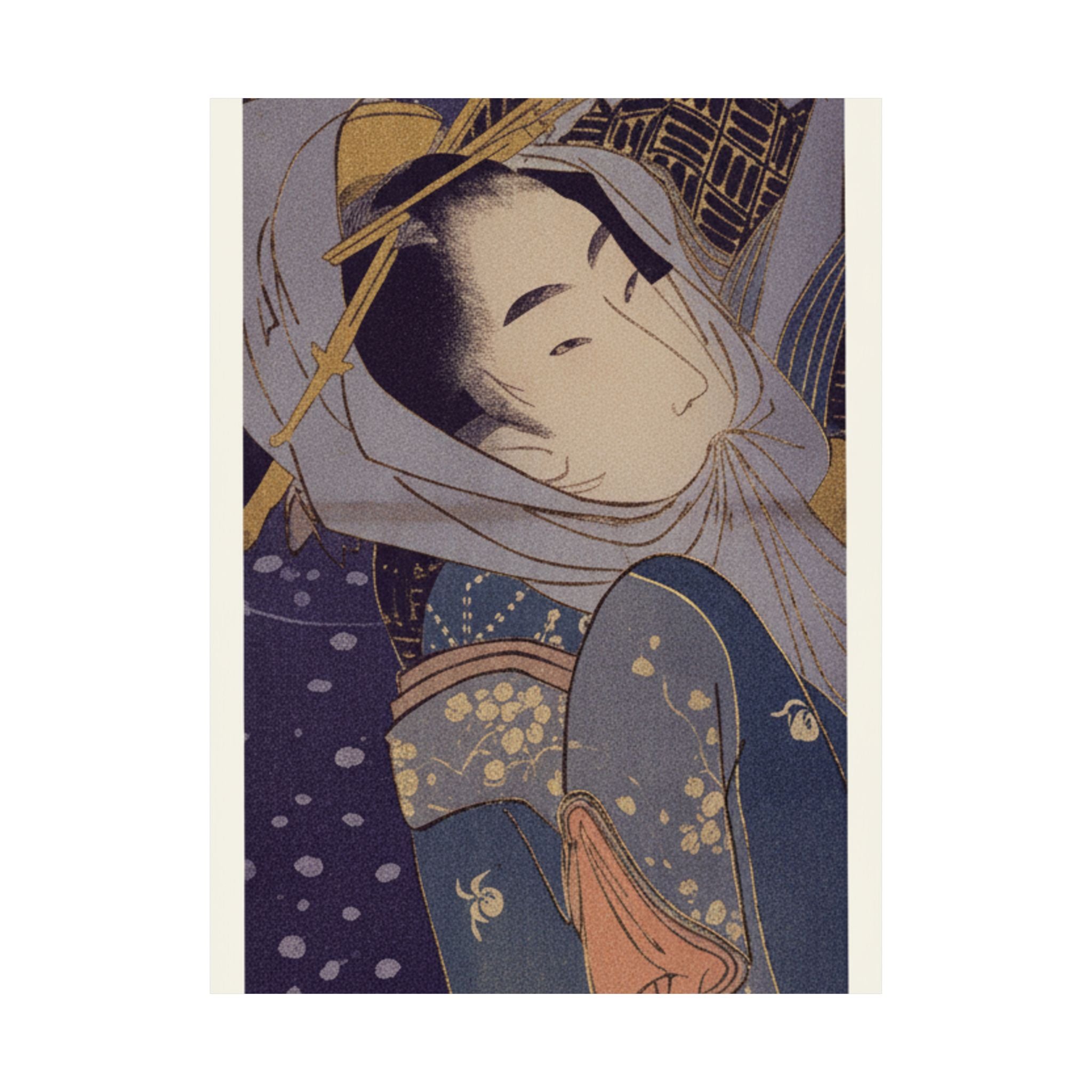 Celestial — Girl And Lover In Snow — Matte Poster