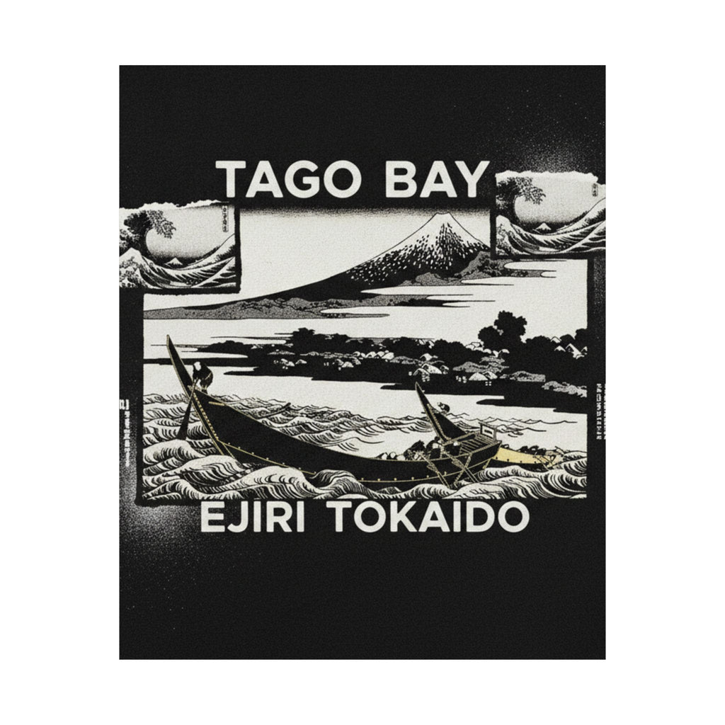 Streetwear Collage — Tago Bay Near Ejiri On The Tōkaidō (Tōkaidō Ejiri Tago No Ura Ryaku Zu), From Th — Matte Poster
