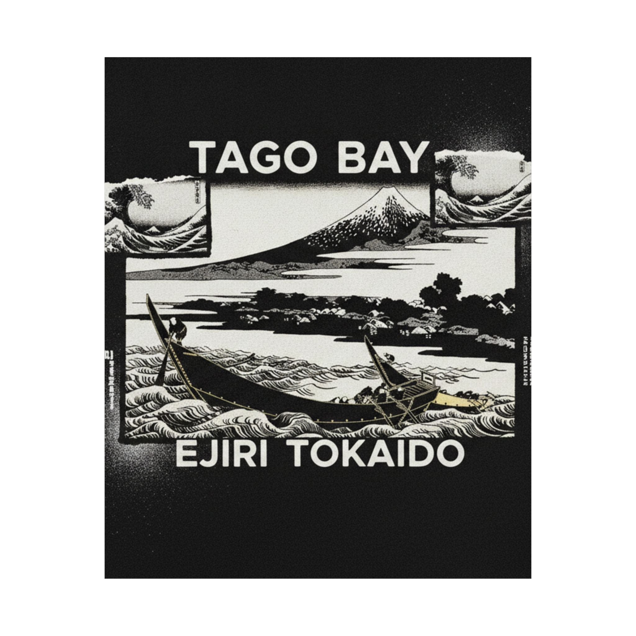 Streetwear Collage — Tago Bay Near Ejiri On The Tōkaidō (Tōkaidō Ejiri Tago No Ura Ryaku Zu), From Th — Matte Poster
