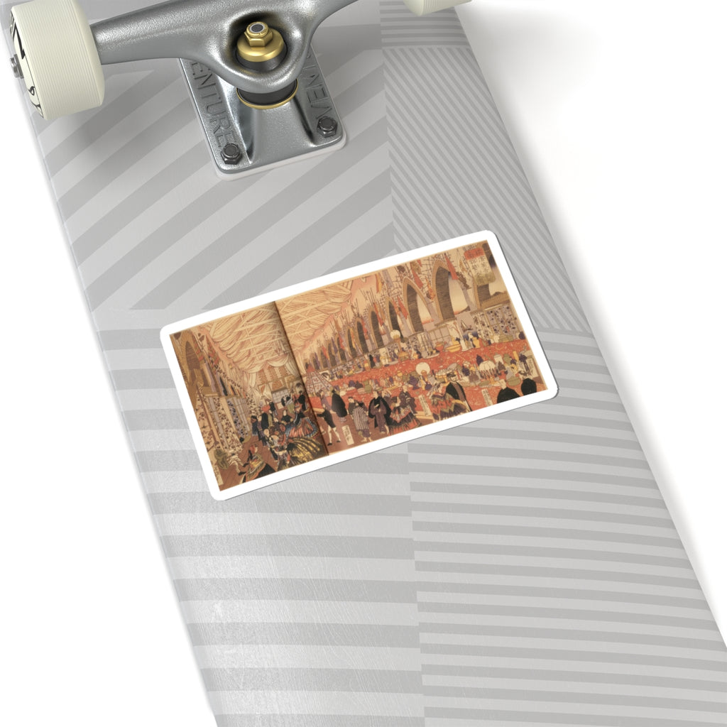 Southern Sunset — Picture Of A Prosperous English Trading Firm In Yokohama — Kiss-Cut Sticker