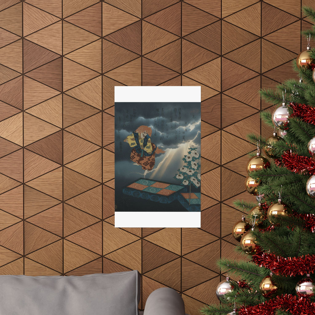 Dramatic Storm — Scene From Noh Dance — Matte Poster