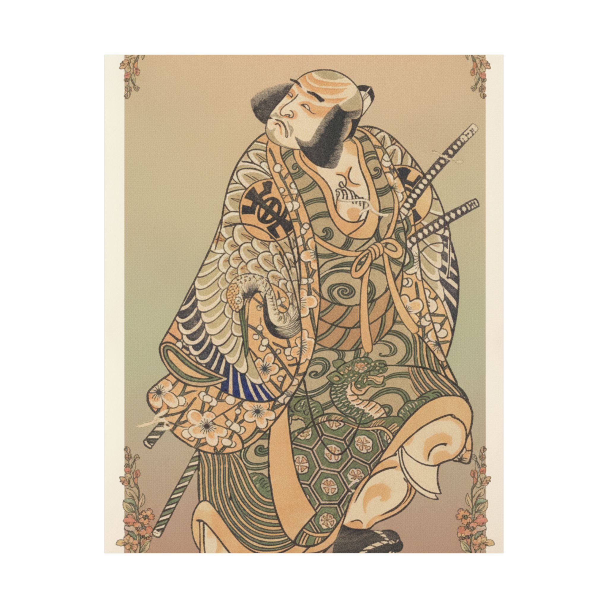 Affirmation — The Actor Nakamura Nakazo As A Warrior — Matte Poster