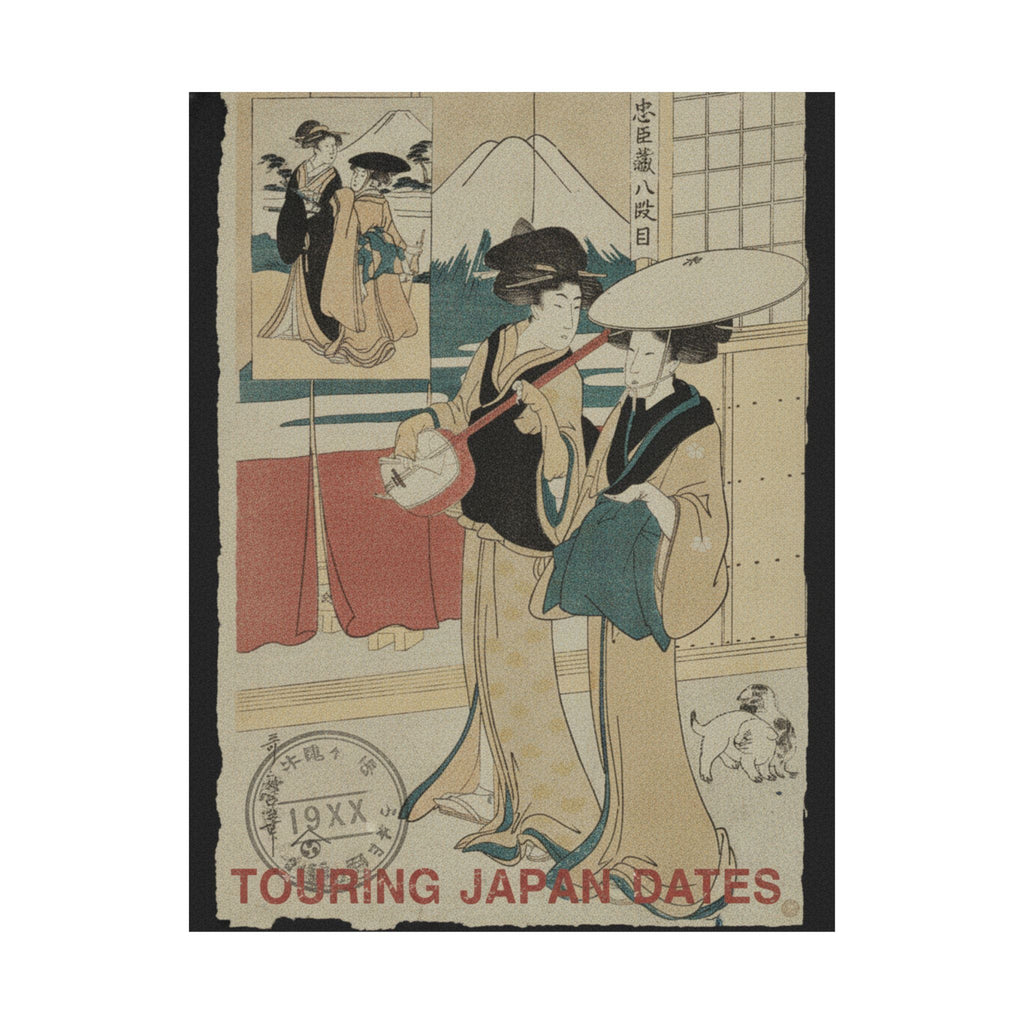 Vintage Bootleg — Two Tori-Oi, Or Itinerant Women Musicians Of The Eta Class — Matte Poster
