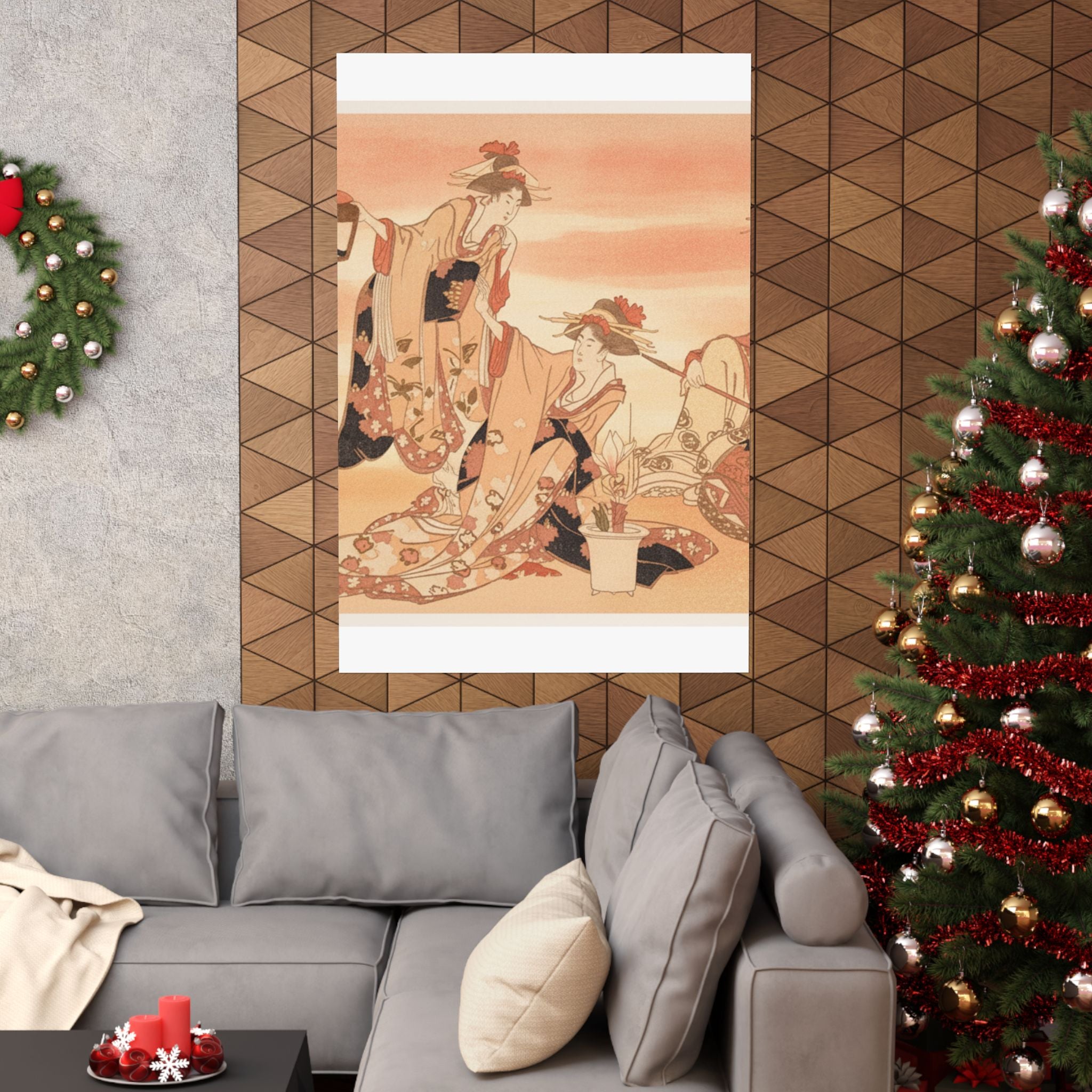 Southern Sunset — Three Young Ladies Visiting Together — Matte Poster